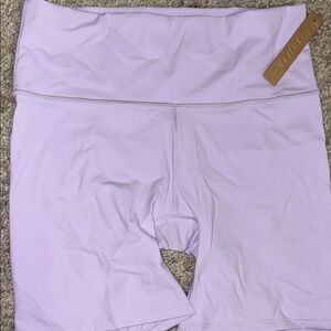 SKIMS Purple Bike Shorts with High Waistband